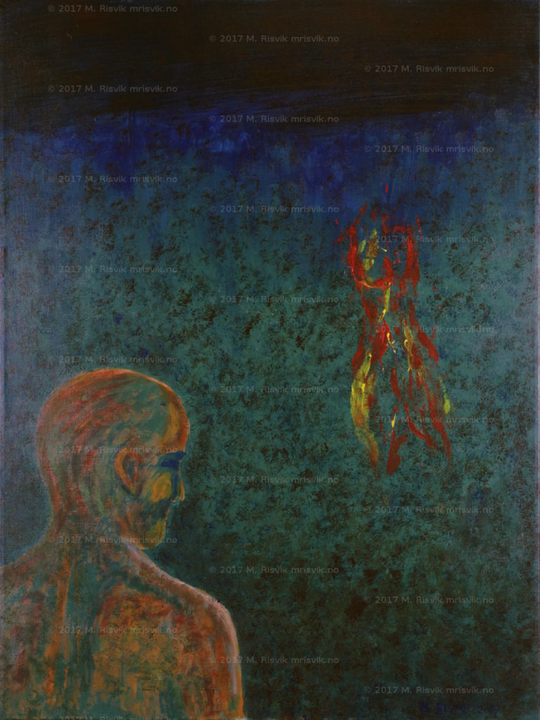 M1, "Syn", 2015, akryl på lerret, 80 x 60 cm, kr 4 000,-