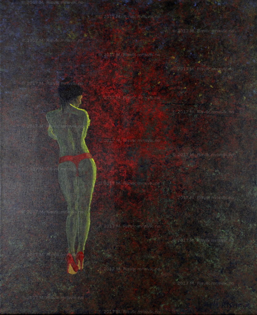 M2, "Eksponering", 2015, akryl på lerret, 60 x 50 cm, SOLGT