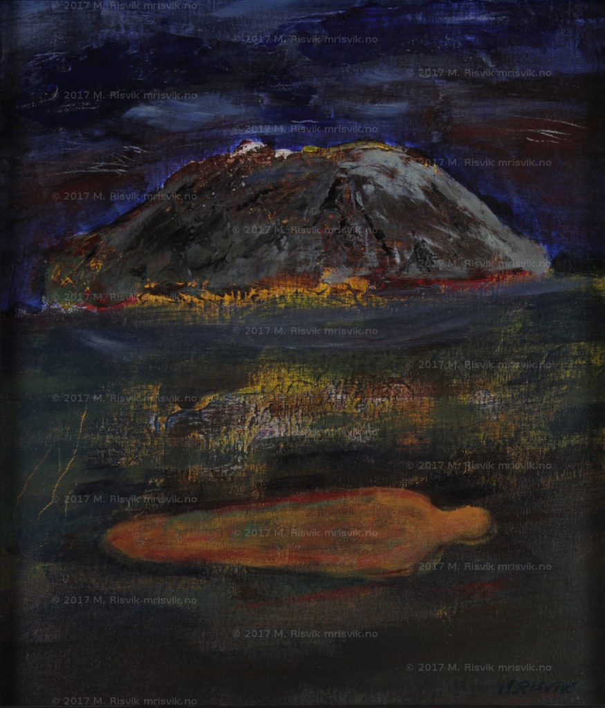 M7, "Flyteøvelse I", 2016, akryl på lerretplate, 46 x 38 cm, kr 4 000,- (enkel sort treramme medfølger).